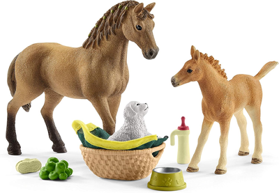 Zestaw do zabawy Schleich Horse Club Sarah's Baby Animal Care (4059433250847)