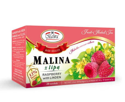 Фруктовий чай Malwa Малина 20 шт (5902781000130)