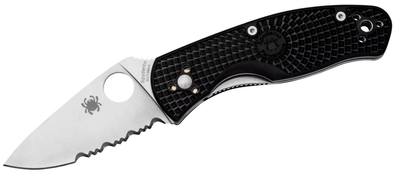 Нож Spyderco Persistence Lightweight FRN полусеррейтор Black (871521)