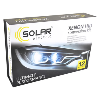 Комплект ксенона Solar H1 автолампы 4300K 85V 35W для ближнего/дальнего света P14.5s KET+Ballast 2шт (4143)