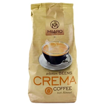 Кава в зернах Milaro Crema Coffee 100% Natural Selection beens Міларо селекшин купаж Арабіки та Робусти 1кг