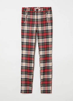 Брюки H&M 40 Красный 0656719_клетка_10