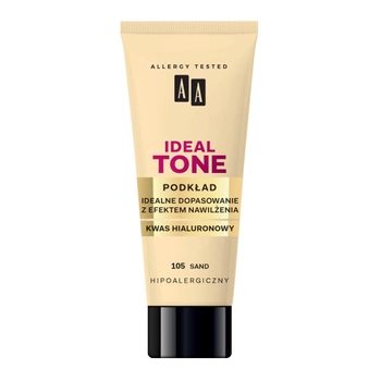 Podkład nawilżający AA Make Up Ideal Tone perfekcyjne dopasowanie 105 Sand 30 ml (5900116028965)
