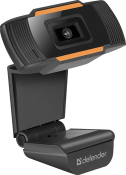 Веб-камера Defender G-Lens 2579, Black, 2 Mp, 1280x720/30 fps, мікрофон, кут огляду 48°, універсальне кріплення, USB, 1.2 м
