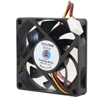 Вентилятор 70 мм, Cooling Baby 7015 PWM, Black 70x70x15мм HB 12В 0,15А 24,3дБ, 600 - 3000 об/мин