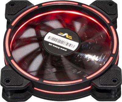 Вентилятор 120 мм, Frime "Iris", Black, 120х120х25 мм, Red LED подсветка (FLF-HB120TRR16)