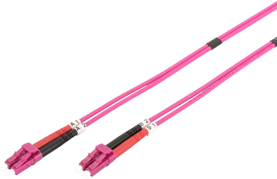 Patchcord LWL Digitus LC / LC OM4 Duplex 3 m Pink (4016032308812)