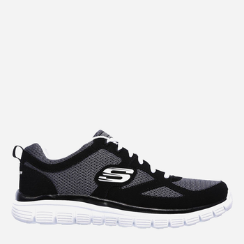 Buty sportowe męskie z siatki do kostki oddychające Skechers Burns-Agoura 52635-BKW 42.5 (9.5US) 27.5 cm Czarny/Biały (190872054833)