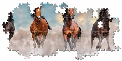 Puzzle Clementoni Panorama Horses 1000 elementów (8005125396078)