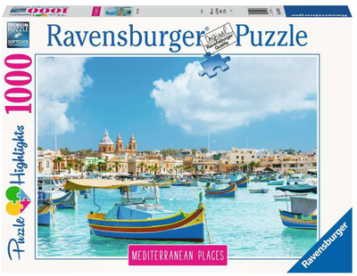 Puzzle Ravensburger Śródziemnomorska Malta 1000 elementów (4005556149780)