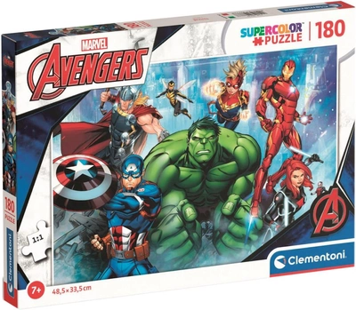 Пазл Clementoni Super Kolor The Avengers 180 елементів (8005125297788)