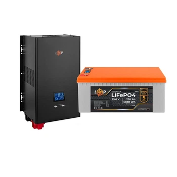 Комплект резервного живлення UPS 3600VA+АКБ LiFePO4 5888W LogicPower 23636 (ДБЖ 2500W+230Ah батарея літієва)