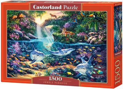 Puzzle Castor Raj w dżungli 1500 elementów (5904438151875)