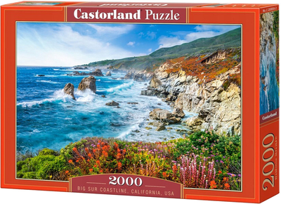 Puzzle Castor Zatoka Big Sur Kalifornia 2000 elementów (5904438200856)