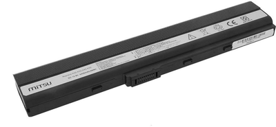 Акумулятор Mitsu для ноутбуків Asus A52, K52 10.8-11.1V 4400 mAh (48 Wh) (BC/AS-A52)