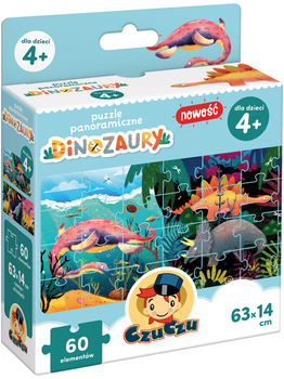 Puzzle Czuczu panoramiczne Dinozaury 60 elementów (5902983491309)