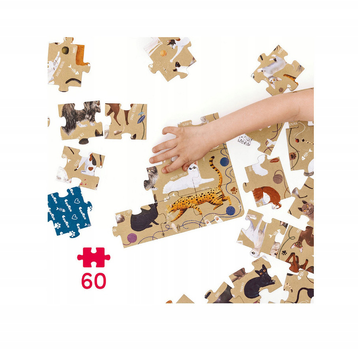 Puzzle Czuczu Puzzlove Koty 60 elementów (5902983491774)