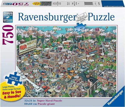 Puzzle Ravensburger Duży Format Piękne podwórko 750 elementów (4005556169405)