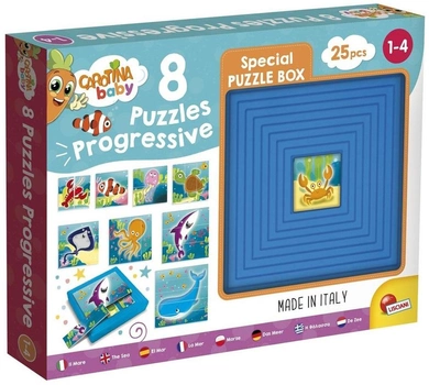 Puzzle Lisciani Carotina Baby Puzzle progresywne 25 elementów (8008324095490)