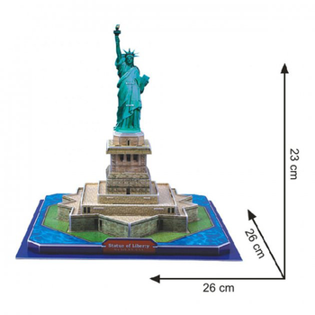 3D Пазл Cubic Fun статуя Свободи 40 елементів (6944588200800)