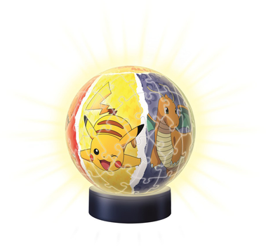 3D Пазл Ravensburger Світлова куля покемонів 72 елементи (4005556115471)