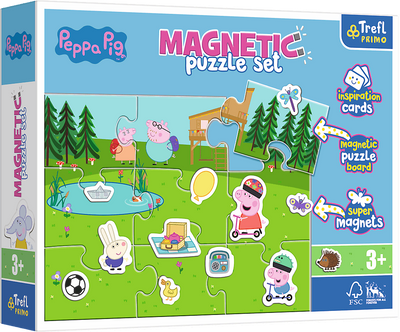Puzzle Trefl magnetyczne Zabawy Peppy Peppa Pig 9 elementów (5900511931648)