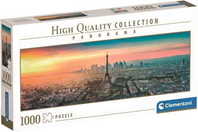 Puzzle Clementoni HQ Panorama Paris 1000 elementów (8005125396412)