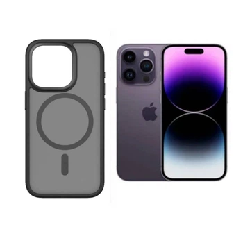 Силиконовый чехол Monblan iPhone 14 Pro Series Magnetic Crystal Black