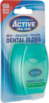 Зубна нитка Beauty Formulas Active Oral Care М'ятна 100 м (5012251002035)