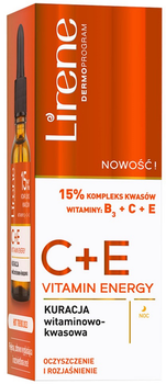Kuracja witaminowo-kwasowa Lirene C+E Vitamin Energy na noc 30 ml (5900717773912)