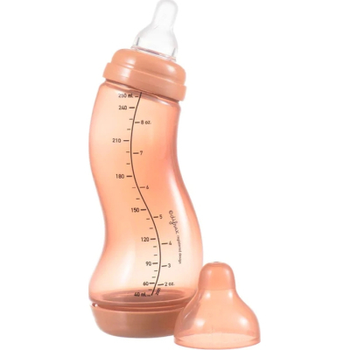 Пляшечка для годування Difrax S-bottle Natural Trend із силіконовою соскою, 250 мл (706T Peachy)