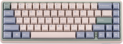 Клавіатура бездротова Varmilo Minilo VXT67 Eucalyptus 67Key Gateron G Pro 2.0 Silver Wireless Pink (A42A046E1A5A01A039)