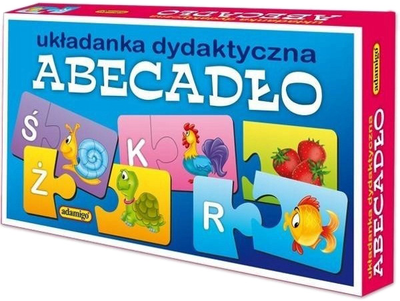 Puzzle Adamigo Abecadło 60 elementów (5902410003037)