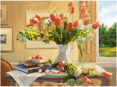 Puzzle Castor Floral Impressions (5904438300594)