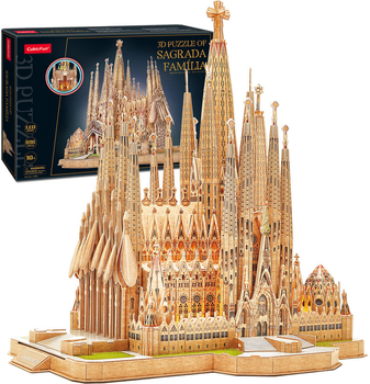 Puzzle 3D Cubic Fun Sagrada Familia Led 696 elementów (6944588205300)
