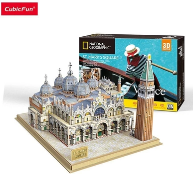 3D Пазл Cubic Fun National Geographic Венеція 107 елементів (6944588209803)