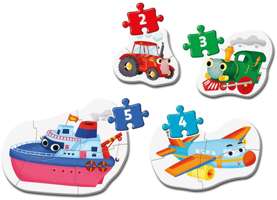 Puzzle Clementoni Moje Pierwsze Puzzle Środki Transportu 14 elementów (8005125208111)