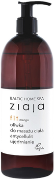Oliwka do masażu ciała Ziaja Baltic Home Spa Fit antycellulitowa i ujędrniająca Mango 490 ml (5901887035619)