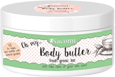 Masło do ciała Nacomi Body Butter masło shea z olejem arganowym Zielona Herbata 100 ml (5901878685267)