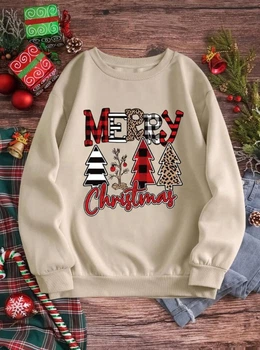 Fashions • Батник женский Christmas Fashions 42-44 бежевый (4191-фг)
