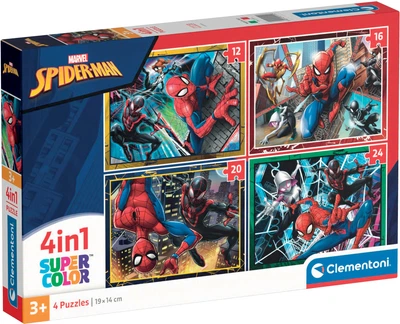 Пазл 4 в 1 Clementoni Spider-Man 72 елементів (8005125215157)