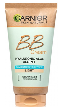 Krem BB Garnier Hyaluronic Aloe All-In-1 BB Cream nawilżający dla skóry tłustej i mieszanej Jasny 50 ml (3600542415156)