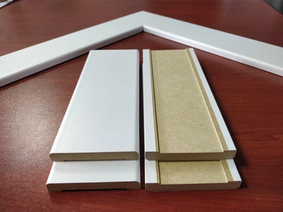 Плинтус наличник Супер Профиль 2800x72x10 Белый 1072