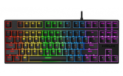 Ігрова клавіатура дротова Krux Atax RGB Outemu Red (KRX0043)