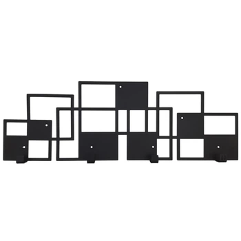Вешалка Настенная 50см х 17см Glozis Bau Black H-074