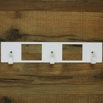 Крючки Настенные 25см х 5см Glozis Kanto White H-084