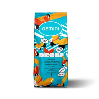 Кава в зернах Gemini Decaffeinato 250 г