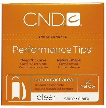 Профессиональные типсы CND Performance Tips 50 шт/уп (прозрачные) номера (№1-10)