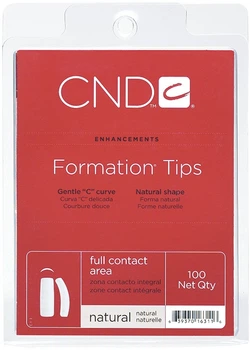 Профессиональные типсы CND Formation Tips 100 шт/уп (натуральные)