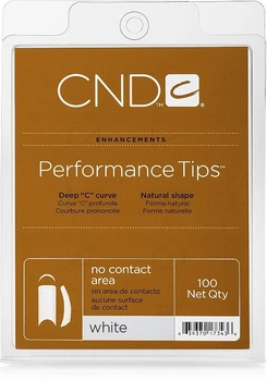 Профессиональные типсы CND Performance Tips 100 шт/уп (белые)
